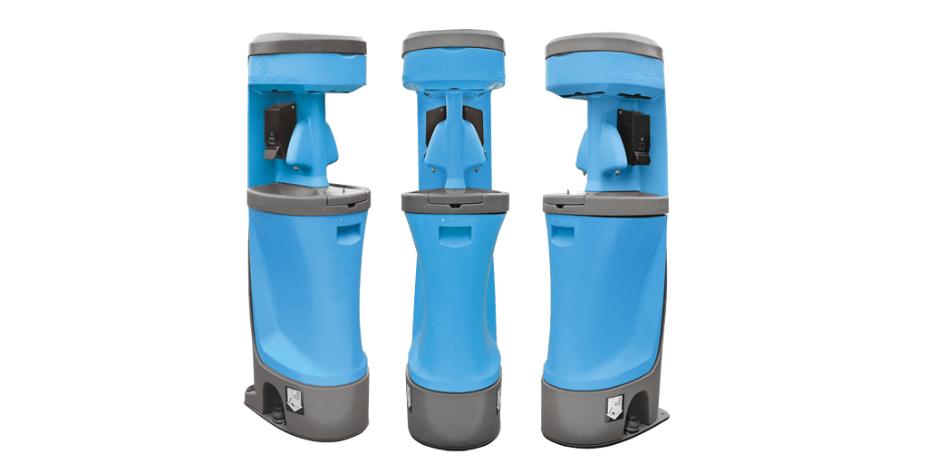 Portable handwashing station with dual basins in Harrisburg, Pennsylvania